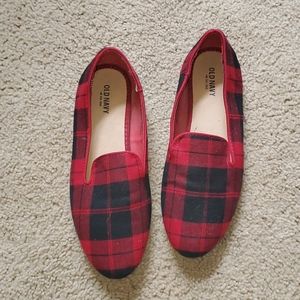 Plaid flats